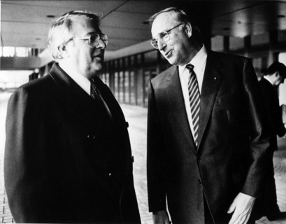 Pierre Mauroy et Helmut Kohl
