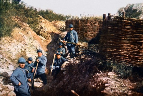 Soldats français pendant la bataille de Verdun