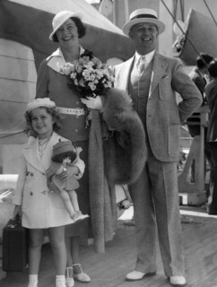 Shirley Temple avec ses parents
