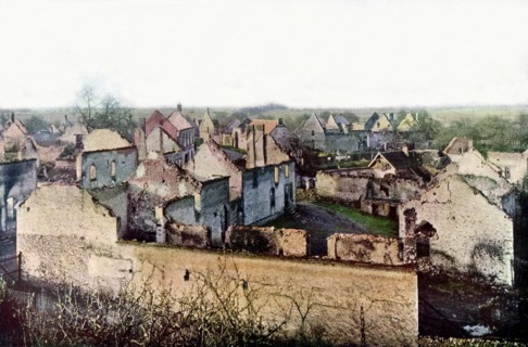 La ville en ruines de Châtillon-sur-Morin (septembre 1914)