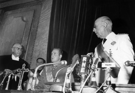 Francisco Franco et Juan Carlos