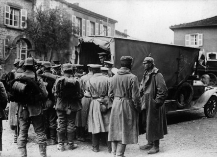 Soldats allemands vers le front de l'Ouest