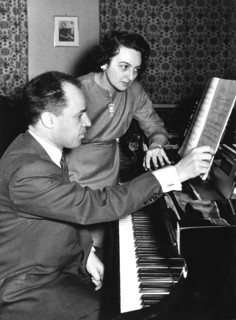 Pierre Boulez und Yvonne Loriod