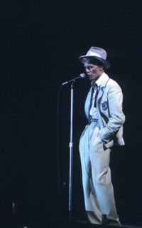David Bowie pendant la tournée Serious Moonlight Tour