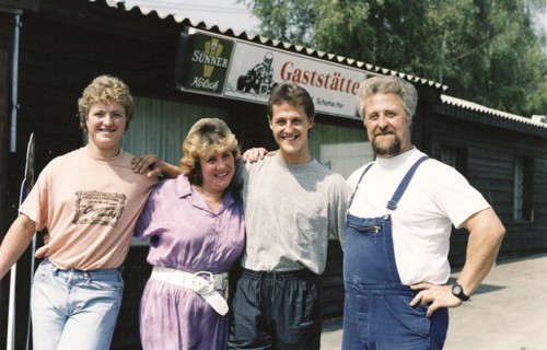 Michael Schumacher entouré de sa famille