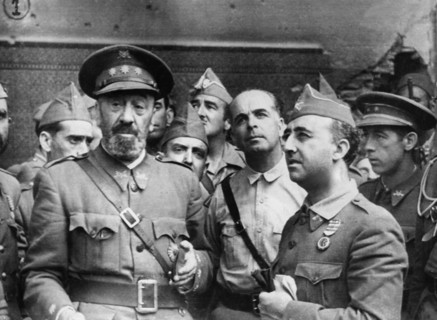 Le général Francisco Franco et José Moscardo, 1936