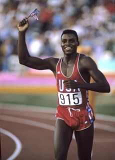 Carl Lewis aux JO d'été de Los Angeles 1984