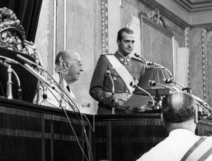 Francisco Franco et Juan Carlos