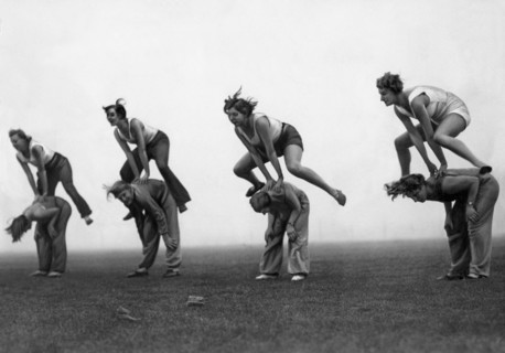 Cours de gymnastique en Allemagne, 1931