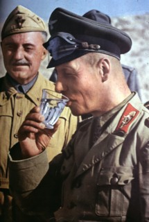 Rommel, Erwin 1871-1944
Offifer (general field marshall), Germany 
Commander of the german Africa - Corps
together with italian general Scotti at El Alamein
July/August 1942 - 01/08/1942