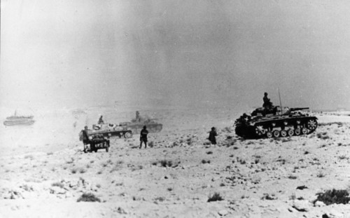2.WW, North africa, war theater (Africa campaign) , german africa corps Feb.41-May43:
First offensive of Rommel - battle of Sollum - german tanks 
ready for the advance. 
June 1941