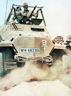 2. Weltkrieg, Nordfarika Kriegsschauplatz (Afrikafeldzug) - Afrikakorps
Panzergruppe Afrika (Deutsch-Italienische Armee): Februar1941-Mai1943: Kriegsschauplatz: SdKfz 250/3) Sp??hwagen der 3. Batteri...