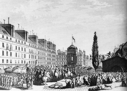 Proclamation de la Constitution française sur la place des Innocents
