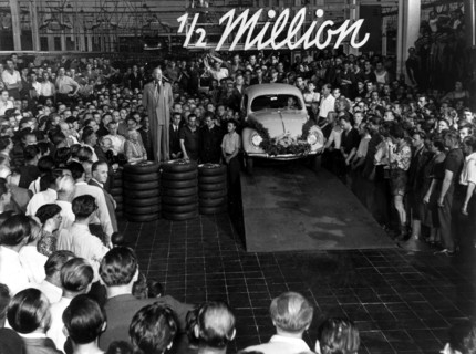 La 500 000e Cocinelle de chez Volkswagen, 1953