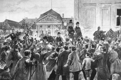 Otto von Bismarck fait ses adieux à Berlin, 1890