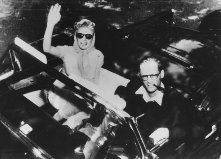 Arthur Miller - Writer, USA - with Marilyn Monroe after their wedding......