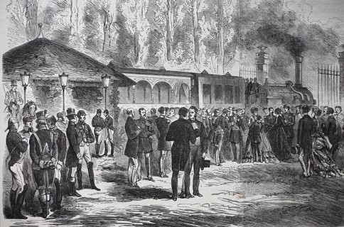 Departure of Emperor Napoleon III. and the imperial prince of Saint-Cloud on July 28