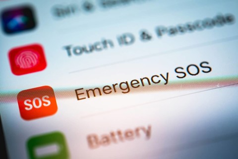 Emergency SOS settings displayed on an iPhone