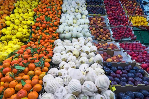 Fruits in a supermarket