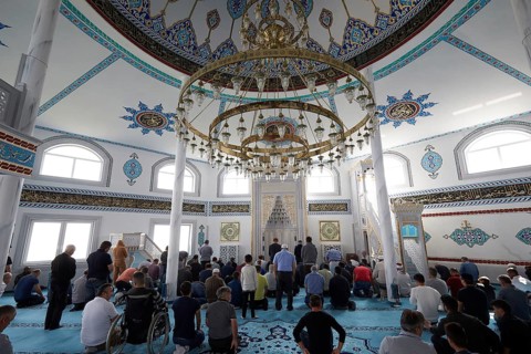 Friday prayer in the DITIB Mosque Ransbach-Baumbach