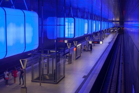 Metro stop HafenCity Universitat