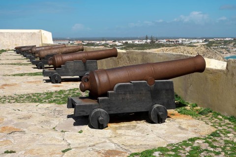 Cannons in Fortaleza de Sagres
