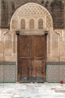 Gate of the Koranic school Medersa Bou Inania