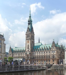 Hamburg City Hall and Binnenalster