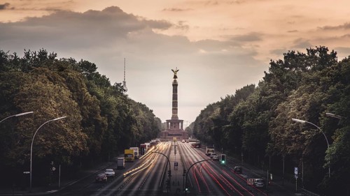 Strasse des 17. Juni with Victory Column and TV Tower