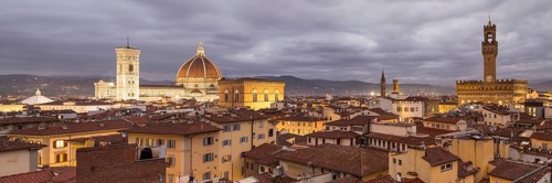 View over Florence with Cathedral Duomo Santa Maria del Fiore