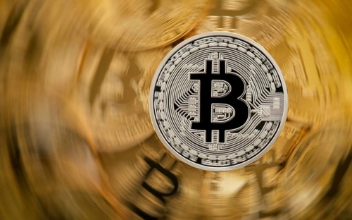 Symbol image turbulence stock market crash digital currency