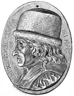 Portrait medallion of Emperor Frederick III.