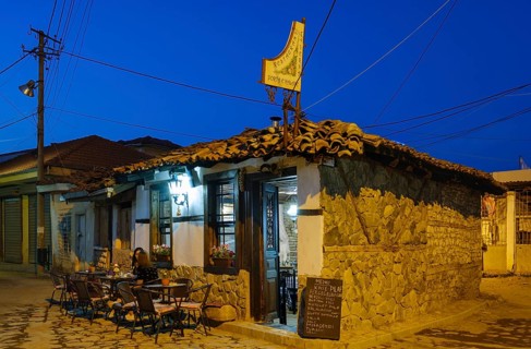 Cafe in old town