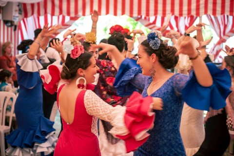 Dancing young women
