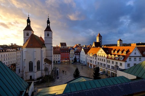 City view with Neupfarrkirche