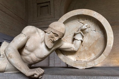 Sculpture from the gable of the temple of Aegina