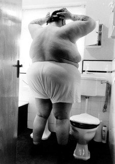 Big man in underpants