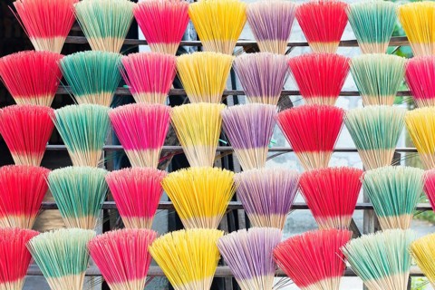 Colourful incense sticks for sale