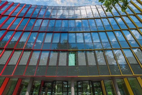 Glass facade