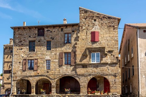 Place de la Halle of Pradelles