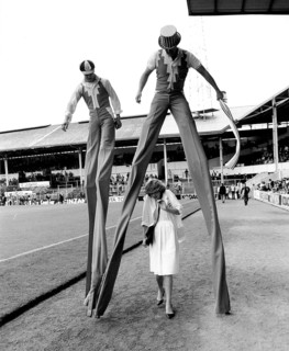 Men on stilts