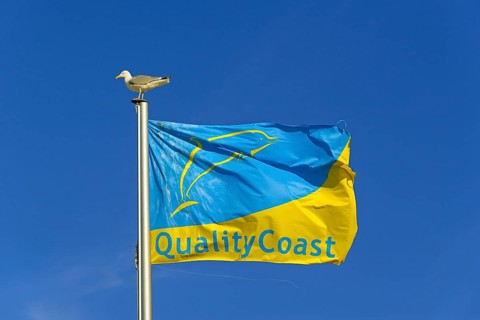 Flag with Quality Coast award