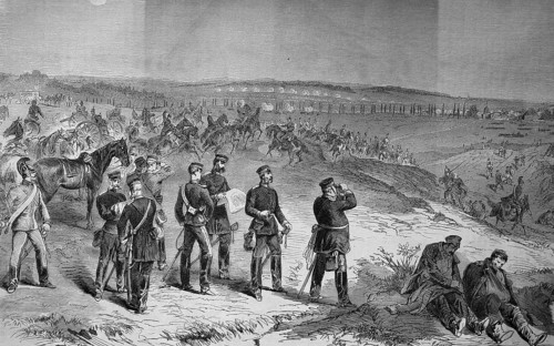 Attack of the Saxons at Sainte-Marie-aux-Chenes on 18 August
