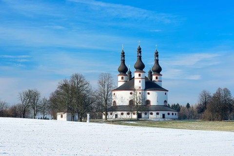 The Holy Trinity Church Kappl in winter