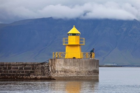 Lighthouse at the harbour entrance