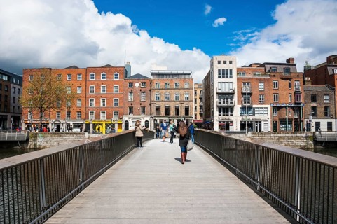 Millenium bridge above the River Liffey