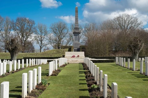 Cemetery and obelisk