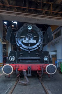 Freight locomotive 50 3600-9 from 1941 in the locomotive shed