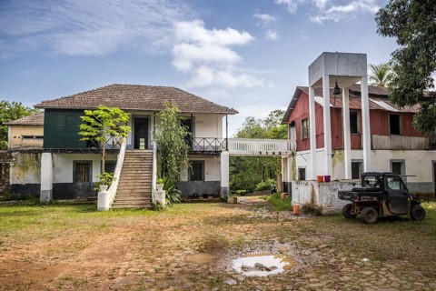 The steward's house and water tower