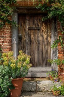 Old wooden door